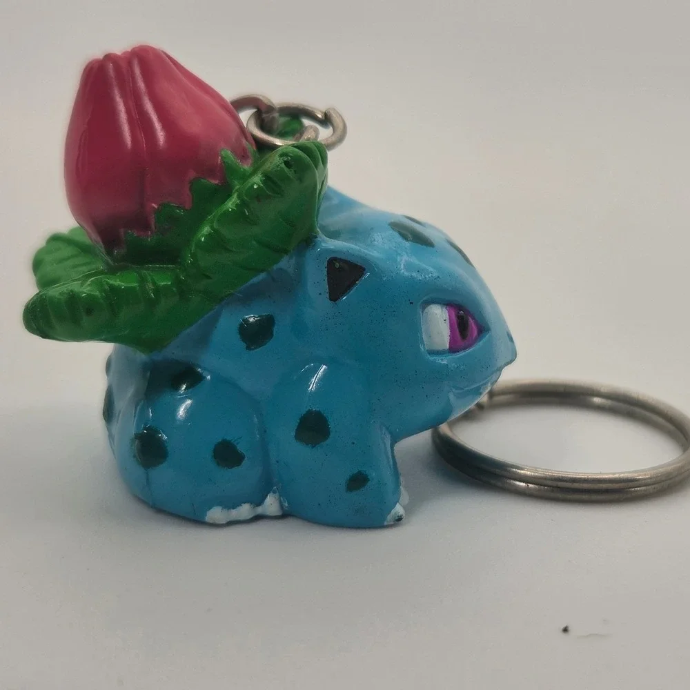 Pokemon Bulbasaur Basic Fun BFI Keychain Figure 1998 Nintendo Vintage